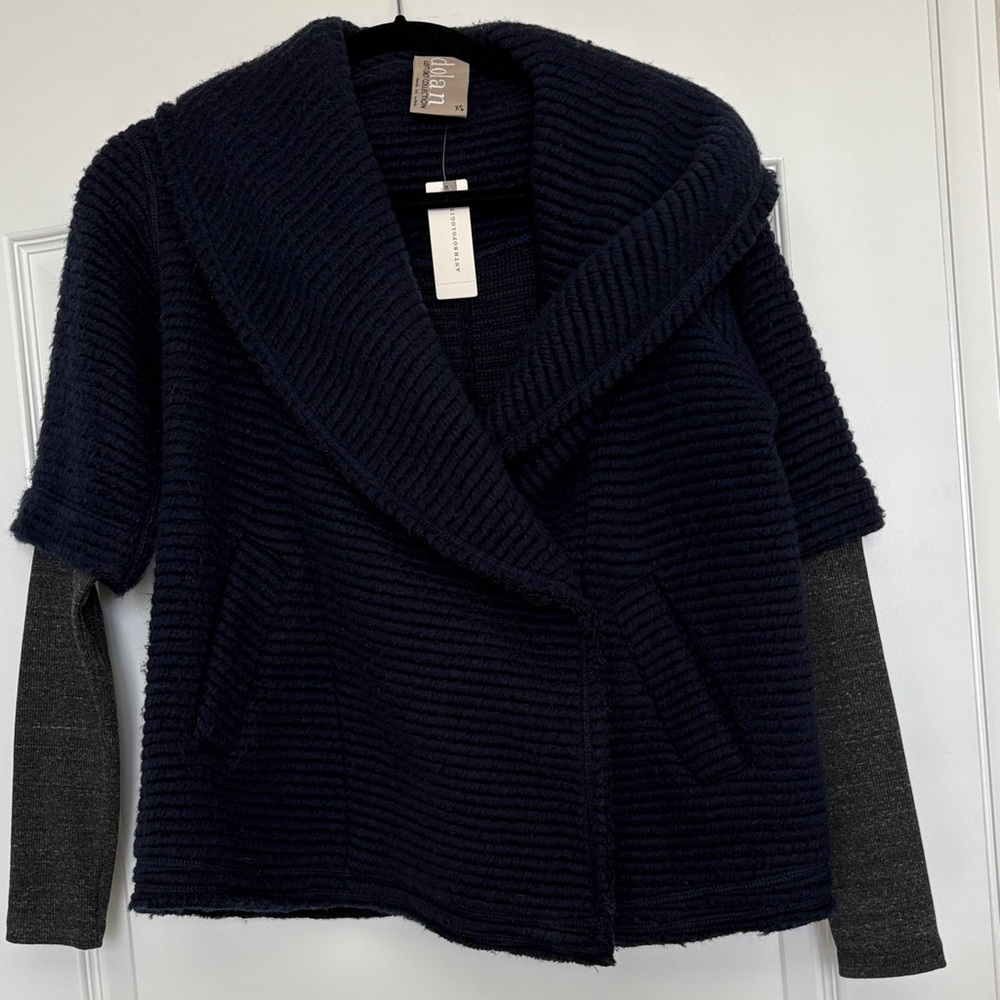 Anthropologie dolan Sweater Coat Thermal Sleeves